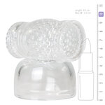 EasyToys Wand Collection &ndash; Opzetstuk Met Masturbator - Clear