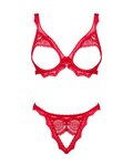 Bergamore 2-delige Open BH set - Rood