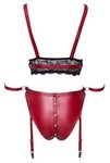Bra Set Bondage - Rood & Zwart