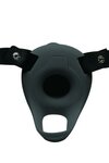 Realistische Vibrerende Siliconen Penis Sleeve - Zwart