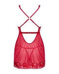 Lacelove Sexy Babydoll en String - Rood