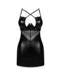 Obsessive - Norides Babydoll & String - Zwart