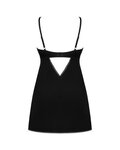Obsessive - Rosenty Babydoll & String - Zwart/Paars