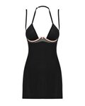 Selinne Sexy Babydoll Met String - Zwart