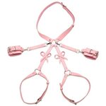 Bondageharnas met strikken XL/2XL - Roze