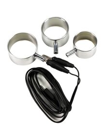 Rimba Electro Sex Aluminium Cock ringen,  uni-polair, 3 st.