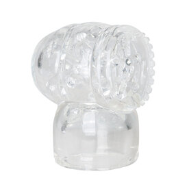 EasyToys Wand Collection &ndash; Opzetstuk Met Masturbator - Clear
