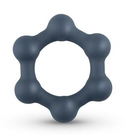 Boners Hexagon Cockring Met Stalen Kogels