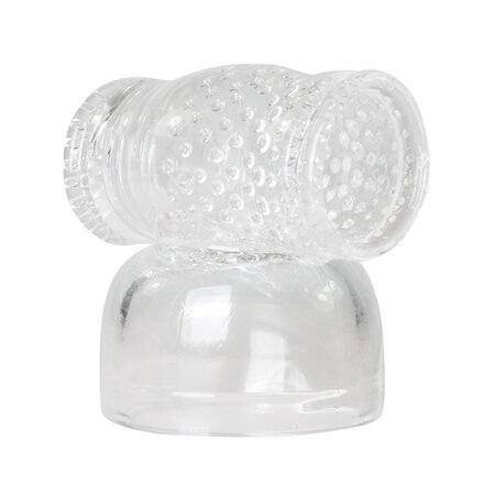 EasyToys Wand Collection &ndash; Opzetstuk Met Masturbator - Clear