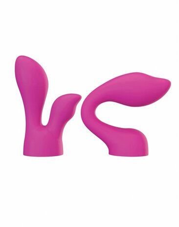 PalmPower - PalmSensual - 2 Opzetstukken voor Wandvibrator - Roze