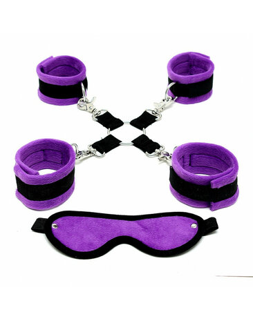 Rimba - Soft bondage set met klittenband (6-delig)