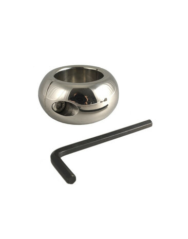 Rimba Bondage Play - Ballstretcher in donutvorm met inbussleutel (hoogte 3 cm)