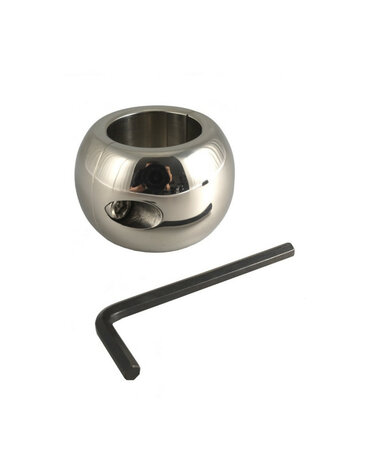 Rimba Bondage Play - Ballstretcher in donutvorm met inbussleutel (hoogte 4 cm)