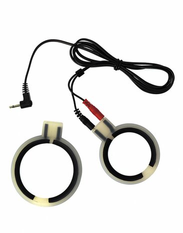 Rimba Electro Sex Siliconen Cock Ringen, bi polair. Rond model