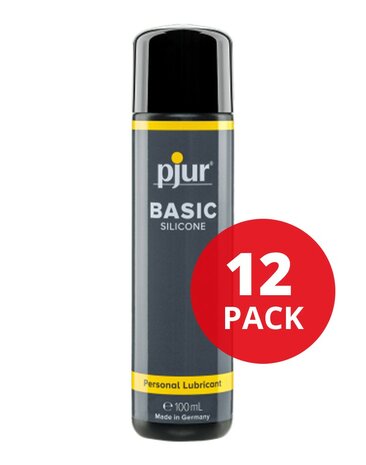 pjur - Basic - Glijmiddel op siliconenbasis - 100 ml (12 stuks)