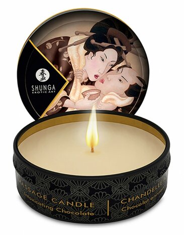 Shunga - Mini Massagekaars - Intoxicating Chocolate - 30 ml
