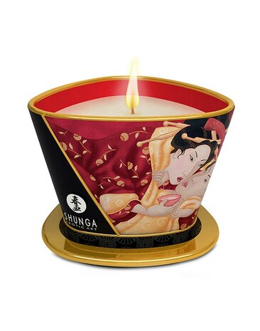 Shunga - Massagekaars - Sparkling Strawberry Wine - 170 ml