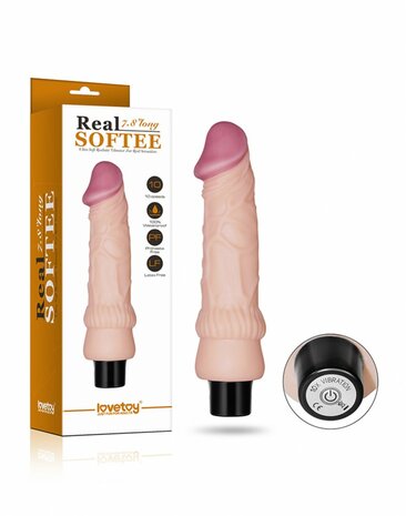 Vibrating Real Softee 7.8&quot; Realistic