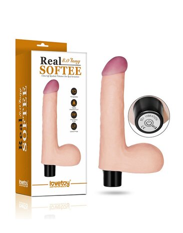 Vibrating Real Softee 8&quot; Realistic