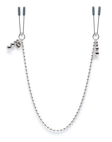 At My Mercy - FSoG &quot;Darker&quot; Beaded Chain Nipple Clamps