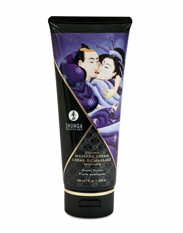 Shunga - Eetbare Massage Cr&egrave;me - Exotic Fruits - 200 ml