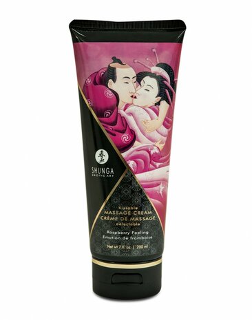 Shunga - Eetbare Massage Cr&egrave;me - Raspberry Feeling - 200 ml