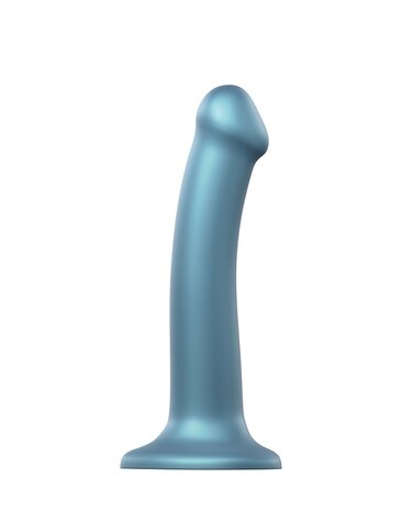 Strap-on-Me Mono Density Dildo Blue Metallic M