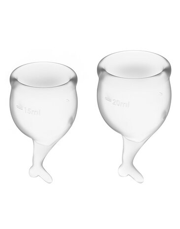 Satisfyer Feel Secure Menstrual Cup (Transparent)