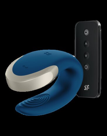 Satisfyer - Double Love - Luxury Couple Vibrator - Blauw