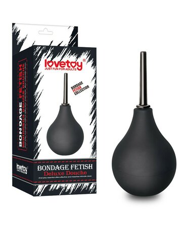 Love Toy - Bondage Fetish Deluxe Douche - Zwart