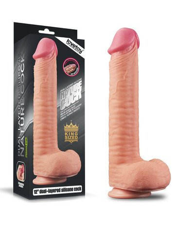 Love Toy - Realistic Dildo 30.5 cm - Nude