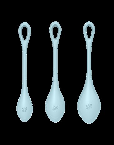 Satisfyer - Yoni Power 2 - Kegel Balletjes Set - Blauw