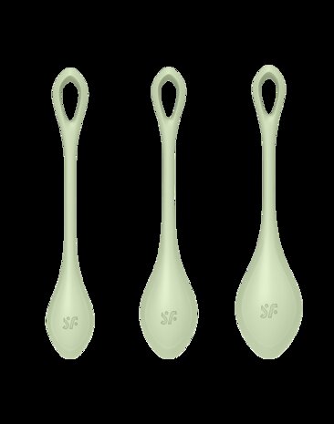 Satisfyer - Yoni Power 2 - Kegel Balletjes Set - Groen