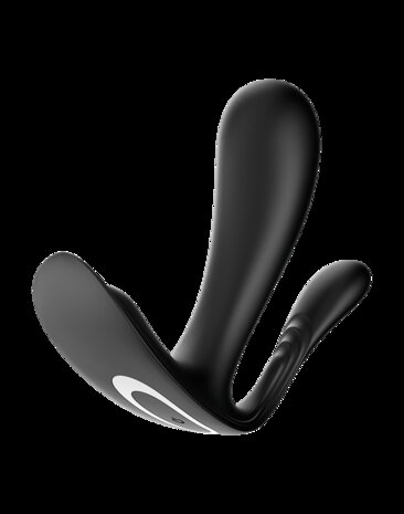 Satisfyer - Top Secret+ - Draagbare vibrator met anale stimulator - Zwart