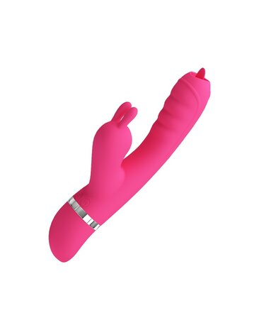 Pretty Love - Phoenix - Rabbit Vibrator met Zuigfunctie - Roze