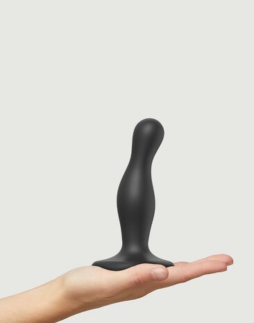 Strap-On-Me - Dildo Plug Curvy Maat S - Zwart