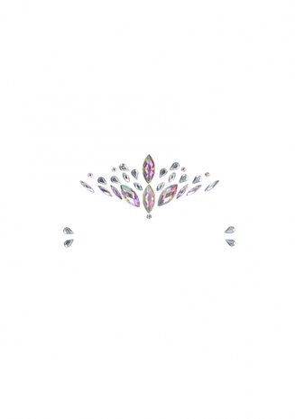 Dazzling Crowned Face Bling Sticker