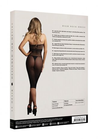 Lingerie Jurkje met Hoge Hals - One Size