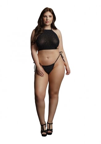 Sexy Strass Top en String - Plus Size