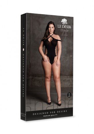 Leda XIII - Body met Gekruiste Halslijn en Schouderbanden - Plus Size