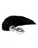 Rimba - Buttplug met zwarte staart (unisex)