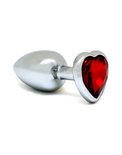 Rimba - Buttplug KLEIN met kristal in Hartvorm (unisex)