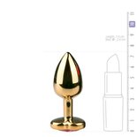 Metalen buttplug met roze hartje