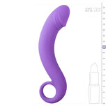 Siliconen prostaat dildo - paars