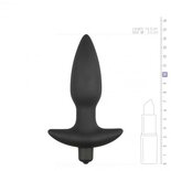Vibrerende buttplug - zwart