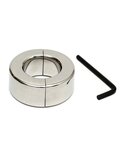 Rimba Bondage Play - RVS Ballstretcher met inbussleutel (hoogte 2.5 cm)