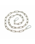 Rimba - Ketting, gelast met 2 karabijn haken 100 cm.