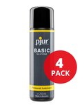 pjur - Basic - Glijmiddel op siliconenbasis - 250 ml (4 stuks)
