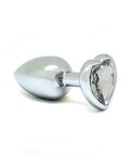 Rimba - Buttplug KLEIN met kristal in Hartvorm (unisex)
