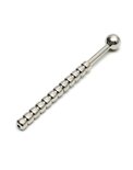 Rimba - Ribbed Urethral plug hollow Ø 10 mm